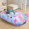 Human Dog Bed, Large Size Fits You and Pets, Washable Faux Fur Dog Bed for People Doze Off, Napping Orthopedic Dog Bed, Present Plump Pillow, Blanket