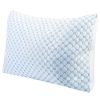 Bed Pillows Cooling Memory Foam Pillow Ventilated with Cooling Gel Infused Memory Foam Heat Moisture Reducing Cooling Fiber Breathable Machine Washabl